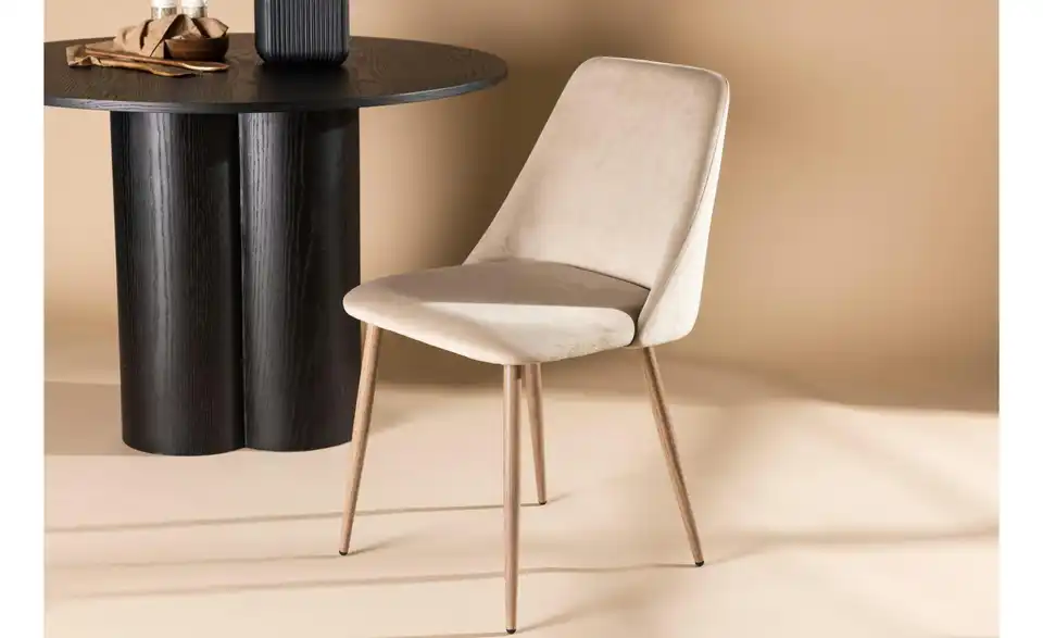 Esszimmerstuhl 2er-Set BHL 49|87|56 cm, Samt