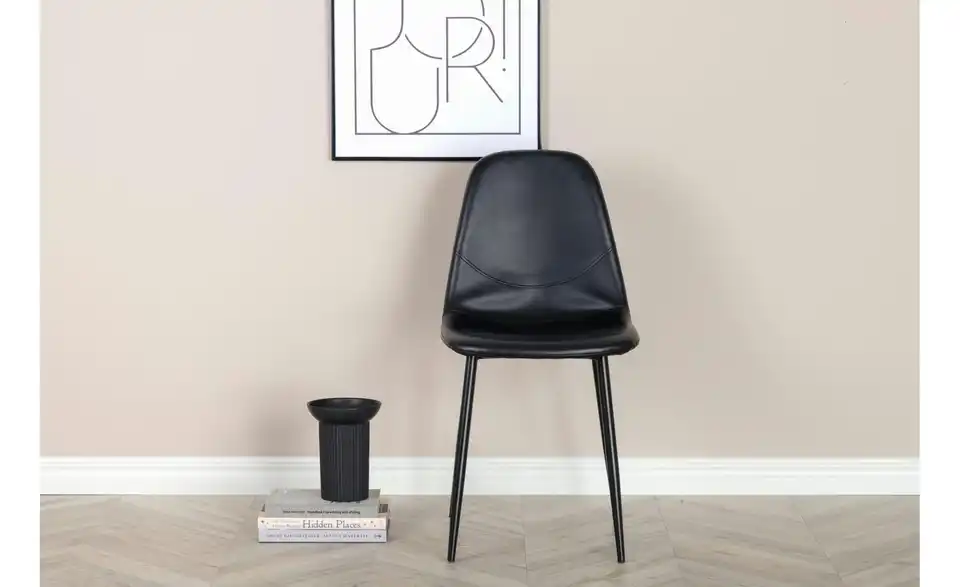 Esszimmerstuhl 2er-Set aus Kunstleder Polar BHL 46|88|53 cm, Kunstleder