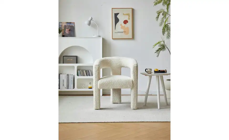 Stuhl Arusha BHL 66|75|58 cm, Boucléstoff