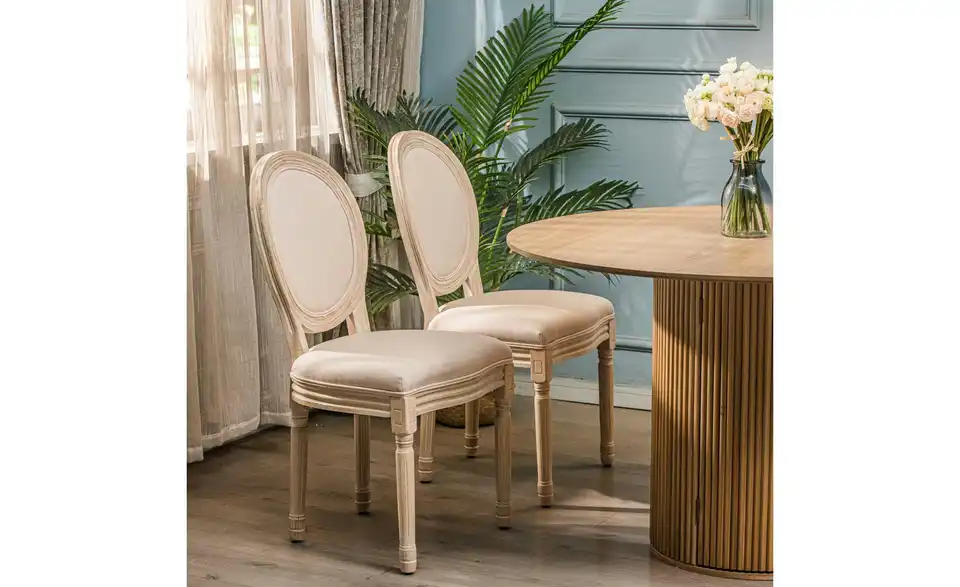 Stuhl 2er-Set Richelieut BHL 50|95|58 cm, Kunstfaser