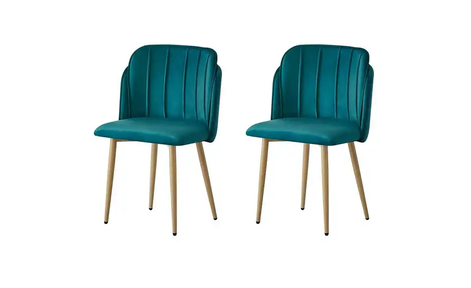 Stuhl 2er-Set Nora BHL 51|85|53 cm, Samt