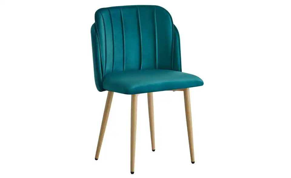 Stuhl 2er-Set Nora BHL 51|85|53 cm, Samt