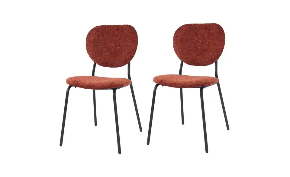 Stuhl 2er-Set Suzuka BHL 49|82,5|54,5 cm, Webstoff