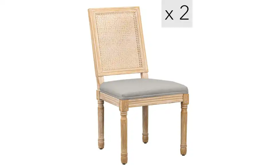 Stuhl 2er-Set Cambridge BHL 50|98|59 cm, Kunstfaser