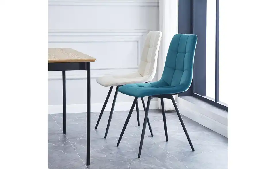 Stuhl 2er-Set Bjorn BHL 45|85|55 cm, Samt