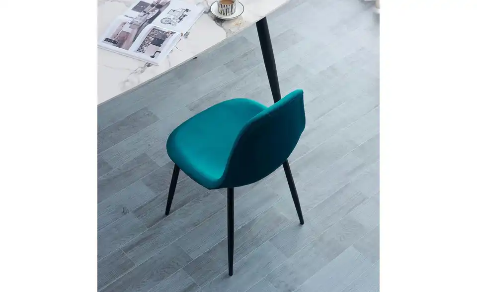 Stuhl 4er-Set Copenhagen BHL 46,5|86|44 cm, Samt