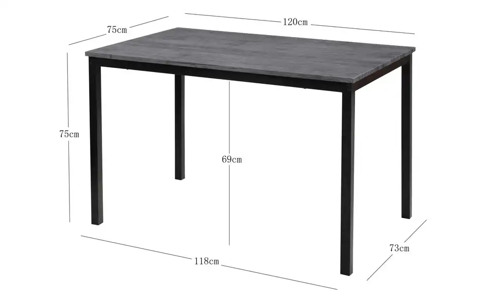 Esstisch Newport BHL 75|76|120 cm