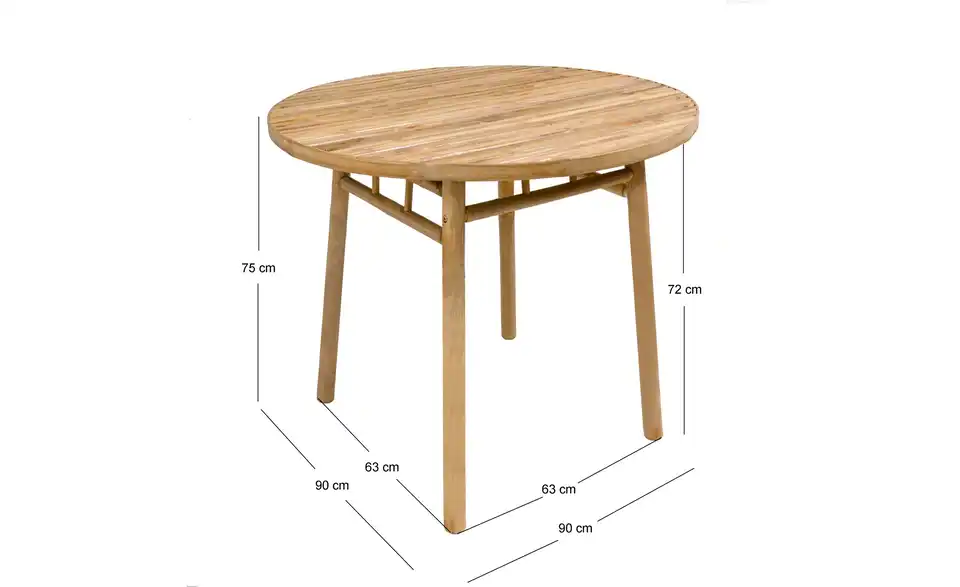 Esstisch Ipoh BHL 90|75,5|90 cm