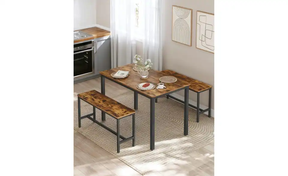 Sitzgruppe 3-er Set Vasagle BHL 110|75|75 cm Sitzgruppe 3-er Set Vasagle BHL 110|75|75 cm