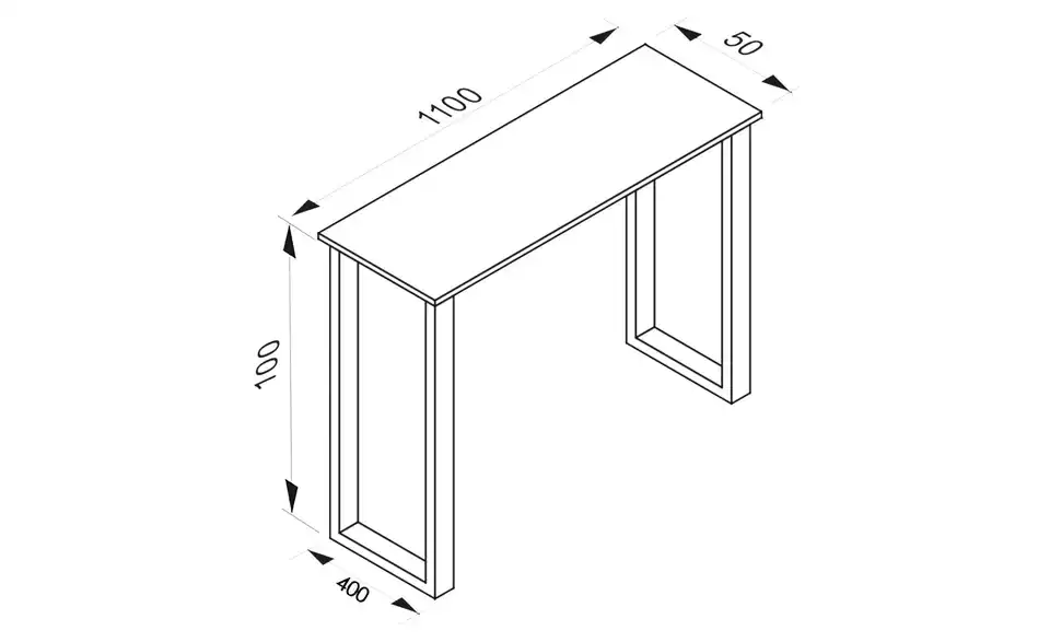 Bartisch Xona BHL 110|102|50 cm