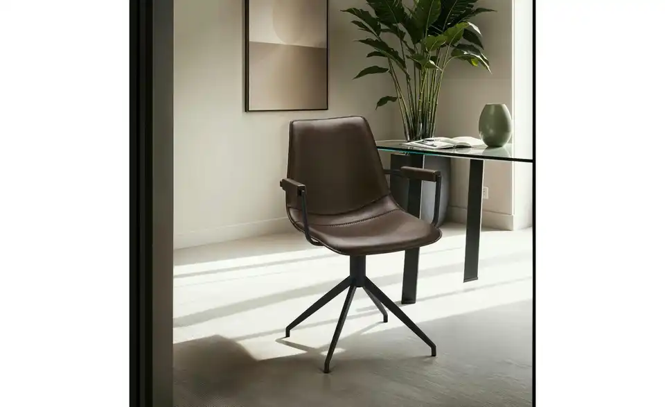 Furnhouse Esszimmerstuhl 2er-Set Isabel BHL 59|85|57 cm, Kunstleder