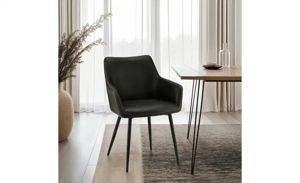 Furnhouse Esszimmerstuhl 2er-Set Maria BHL 56|81|56 cm, Kunstleder