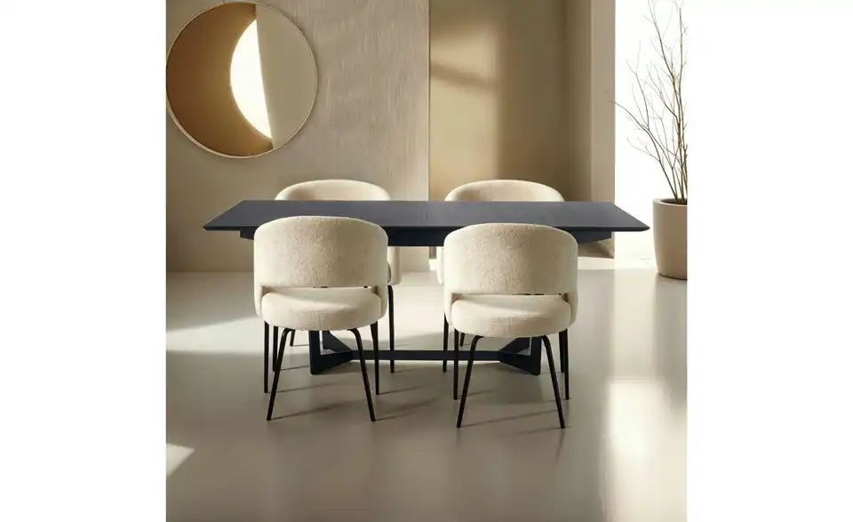 Furnhouse Esszimmerstuhl 2er-Set Natalie BHL 57|81|56 cm, Teddy