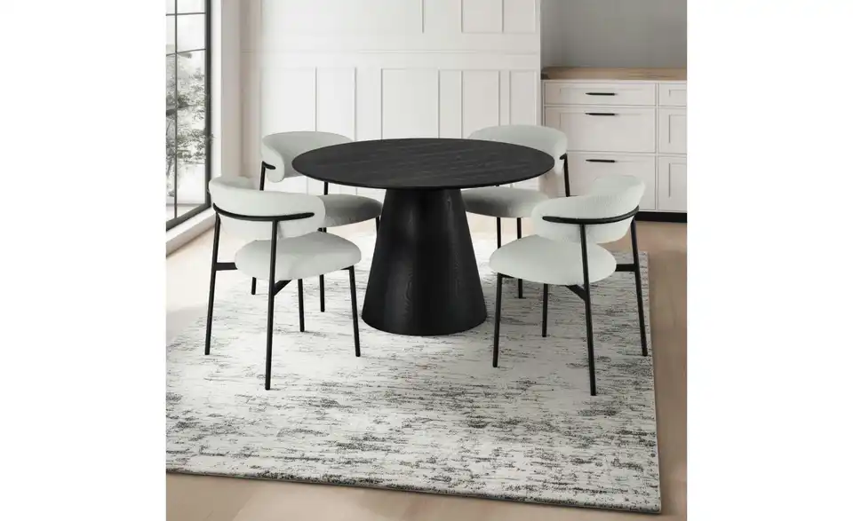 Furnhouse Esszimmerstuhl 2er-Set Diana BHL 55|70|55 cm, Teddy