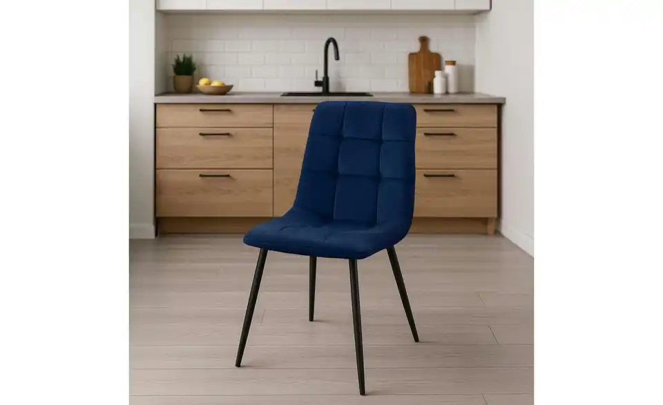 Esszimmerstuhl 2er-Set Tilde BHL 45|84|55 cm, Samt