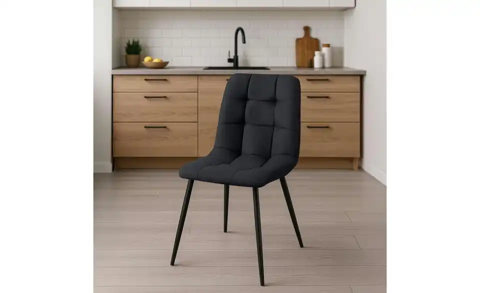 Esszimmerstuhl 4er-Set Antibes BHL 45|84|55 cm, Kunstfaser