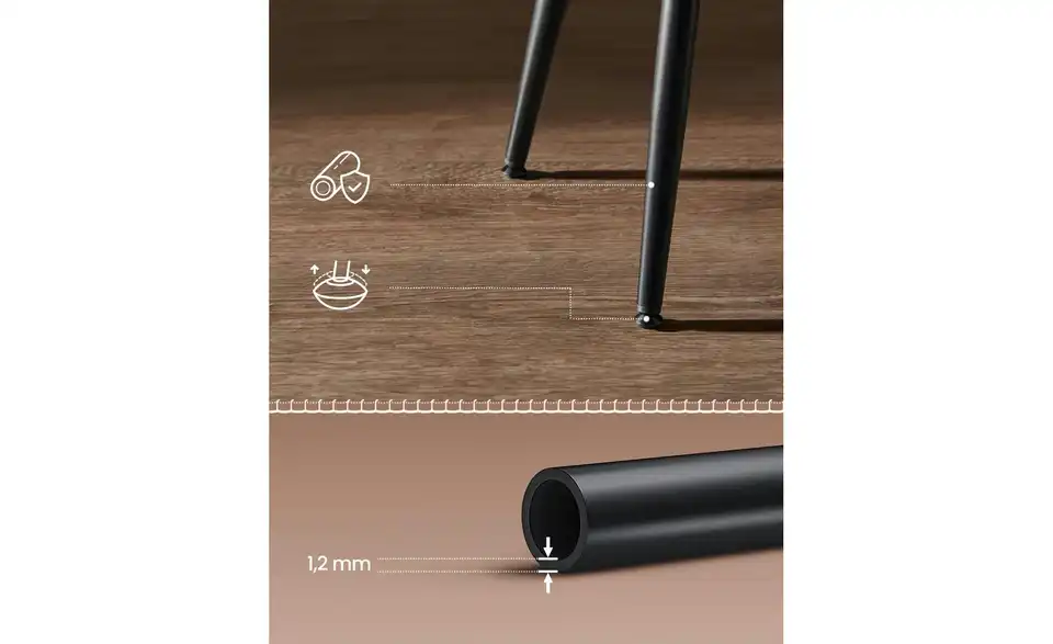 Barhocker 2er-Set BHL 49,5|63|49,5 cm, Leder