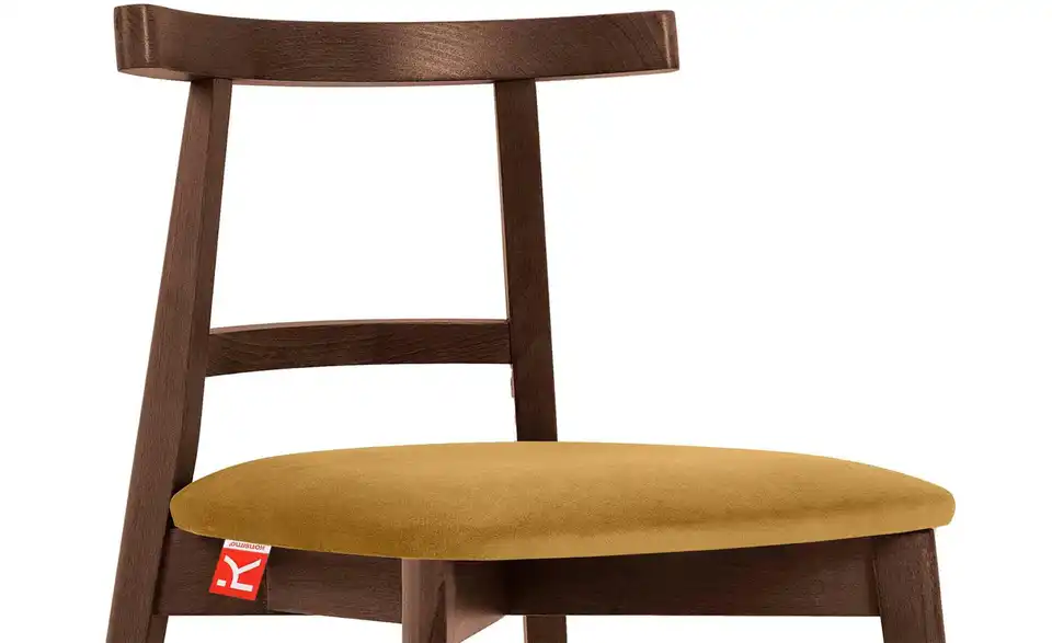 KONSIMO Holzstuhl 2er-Set BHL 47|76|45 cm, Velours