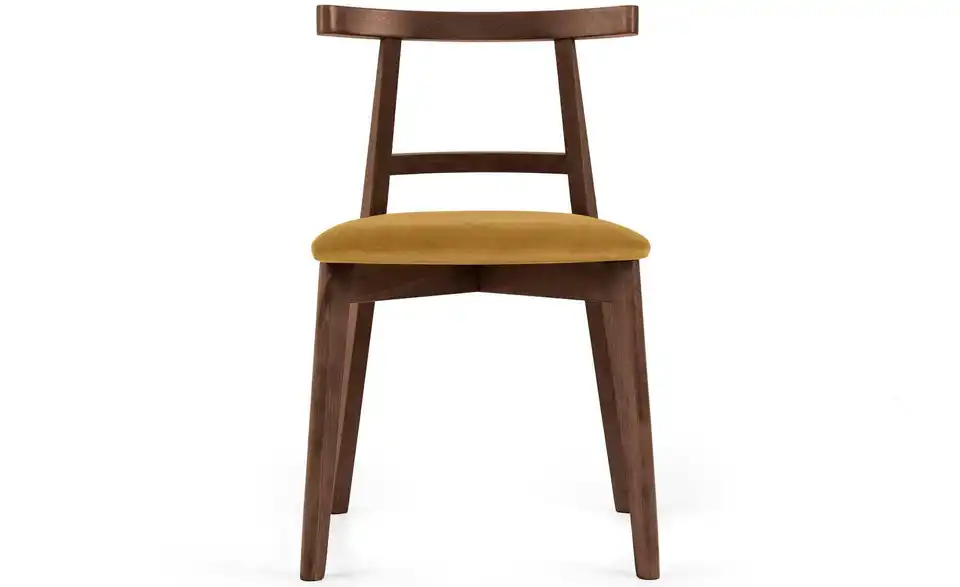 KONSIMO Holzstuhl 2er-Set BHL 47|76|45 cm, Velours