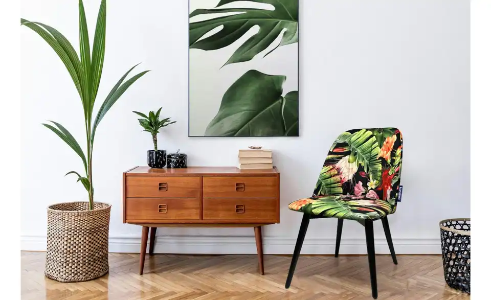 KONSIMO Polsterstuhl 2er-Set BHL 48|86|44 cm, Velours