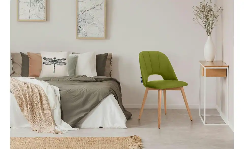 KONSIMO Polsterstuhl 2er-Set BHL 48|86|44 cm, Velours KONSIMO Polsterstuhl 2er-Set BHL 48|86|44 cm, Velours