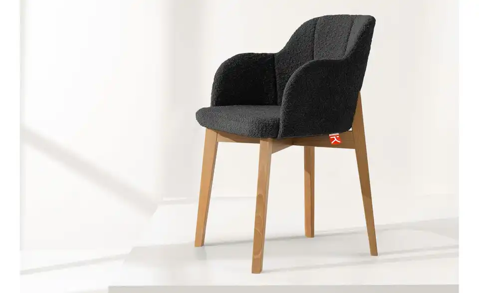 KONSIMO Polsterstuhl BHL 54,5|80|54 cm, Boucléstoff KONSIMO Polsterstuhl BHL 54,5|80|54 cm, Boucléstoff