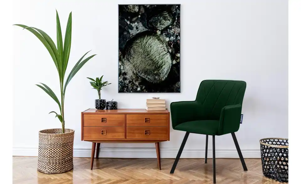 KONSIMO Polsterstuhl BHL 56|84|46 cm, Velours