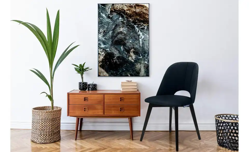 KONSIMO Polsterstuhl 2er-Set BHL 48|86|44 cm, Velours