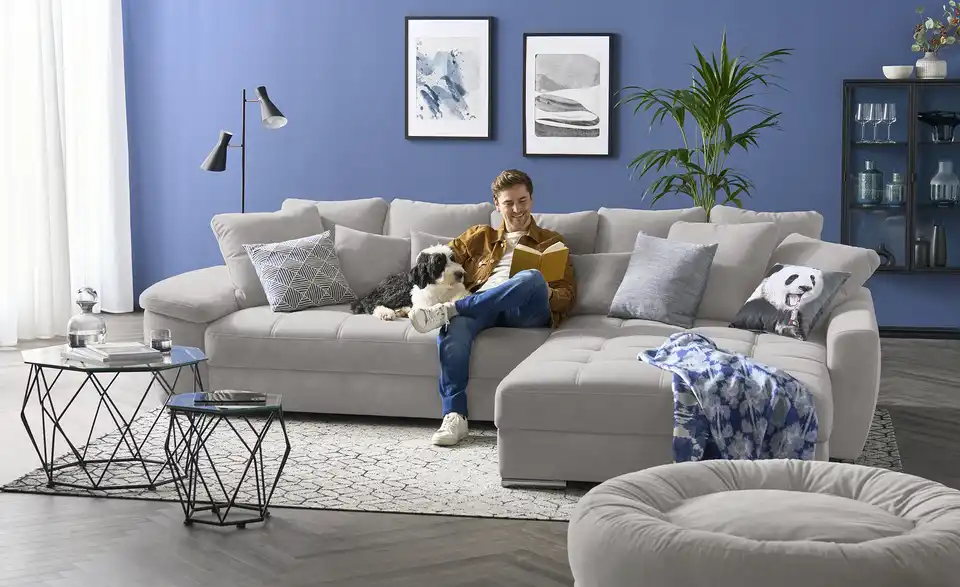 bobb Ecksofa mit pflegeleichtem Bezugsstoff Farina BHT 323|92|222 cm, Mikrofaser