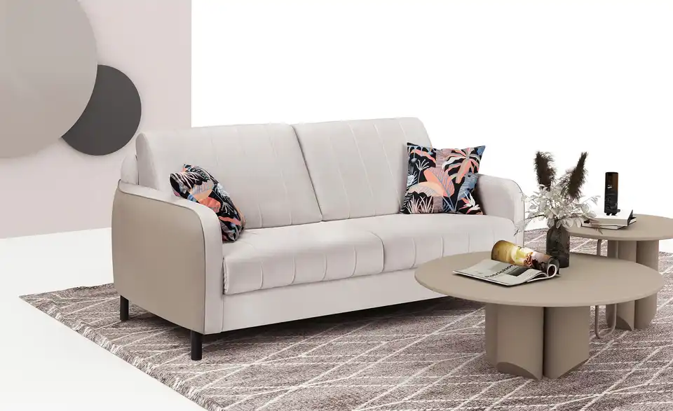 Schlafsofa Sergio BHT 196|92|120 cm, Mikrofaser in Velours-Optik