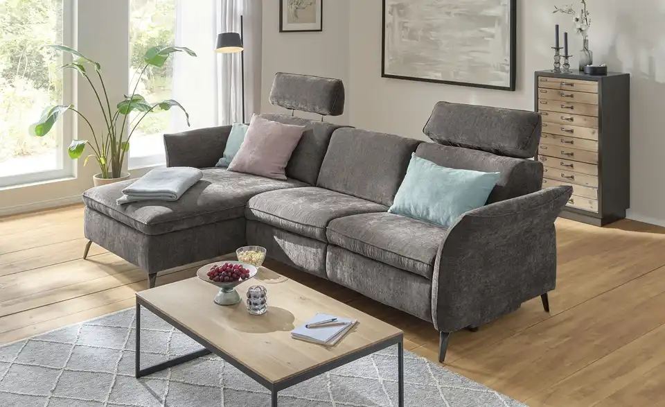 uno Ecksofa mit Relaxfunktion Dayton BHT 288|101|157 cm, Velours