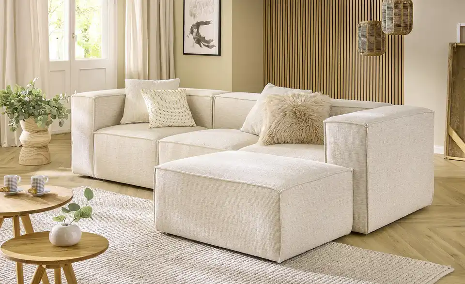 Sofamodul Hocker Trillo BHT 73|48|96 cm, Webstoff