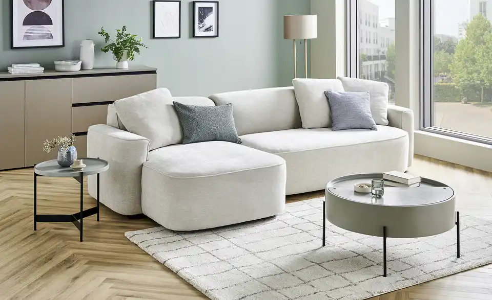 uno Ecksofa Ella BHT 299|86|144 cm, Mikrofaser