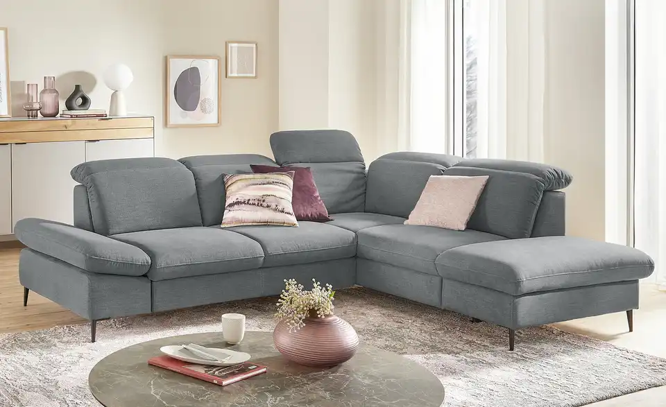 uno Ecksofa Serra BHT 268|81|215 cm, Mikrofaser