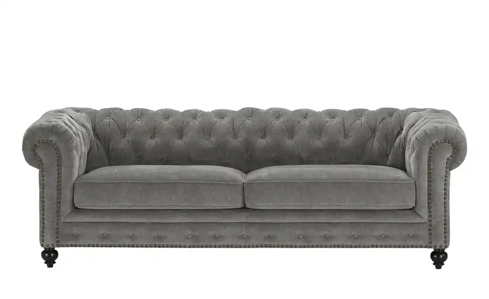 uno Einzelsofa Chesterfield Stoff BHT 230|80|100 cm, Mikrofaser