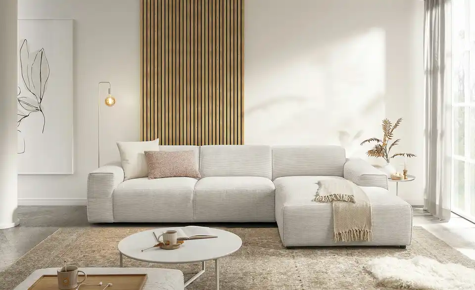 Gray u0026 Jones Ecksofa Baltic Breeze BHT 300|101|189 cm, Cordstoff