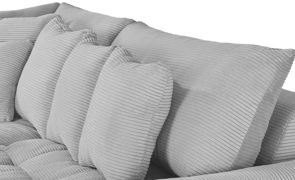 bobb Ecksofa Hella BHT 284|96|284 cm, Cordstoff