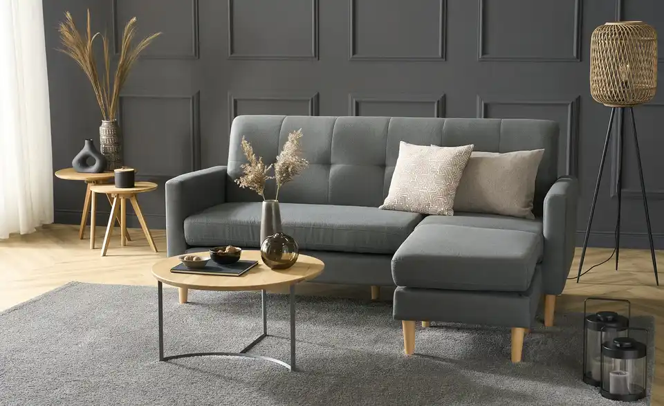 uno Ecksofa variabler Hocker Halvar BHT 190|88|141 cm, Mikrofaser uno Ecksofa variabler Hocker Halvar BHT 190|88|141 cm, Mikrofaser