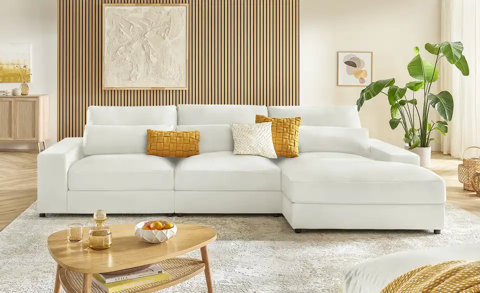 Ecksofa Branna BHT 322|88|164 cm, Samt