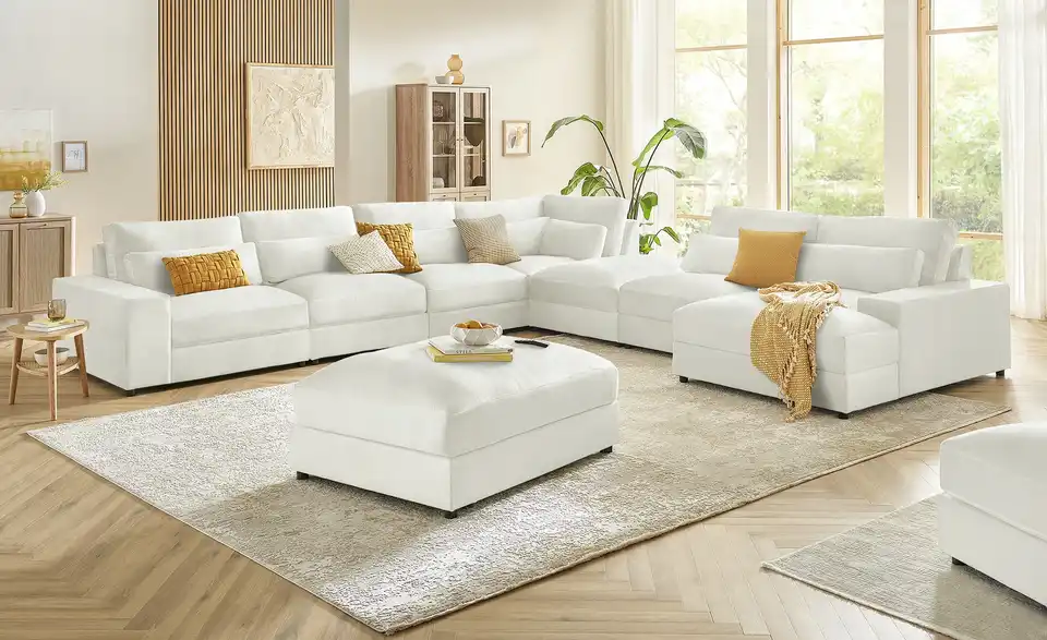 Ecksofa Branna BHT 412|88|296 cm, Samt
