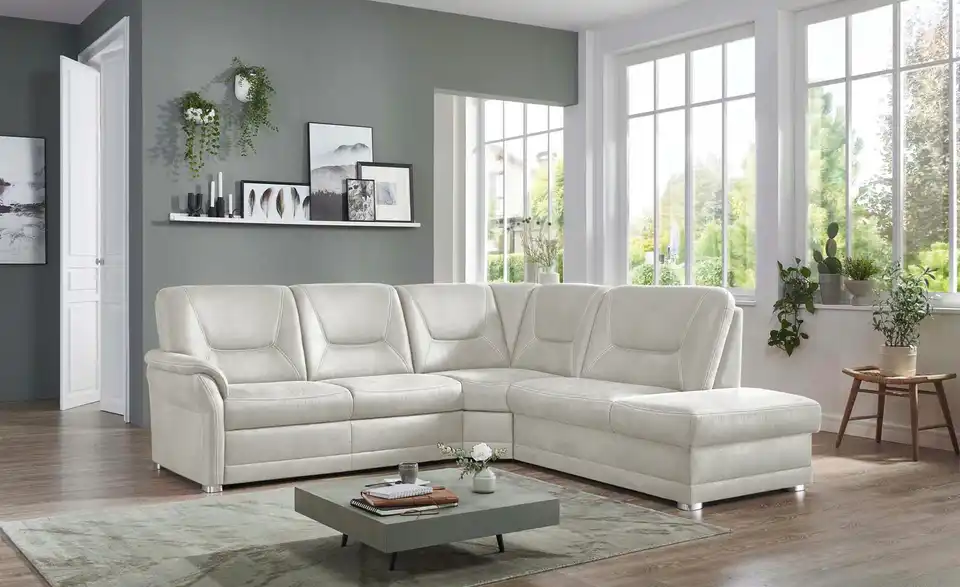 meinSofa Ecksofa aus Mikrofaser Edda BHT 253|96|238 cm, Mikrofaser