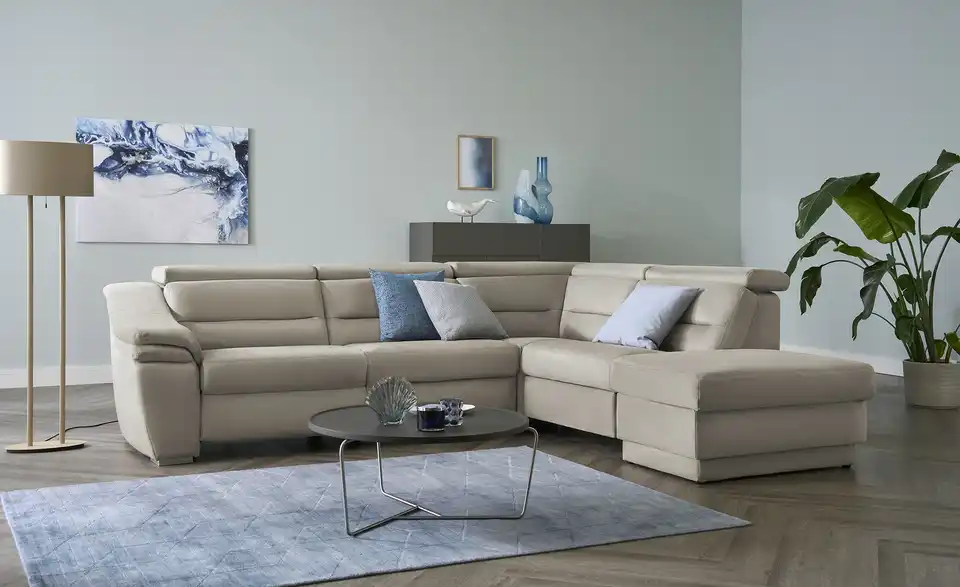 meinSofa Ecksofa Ivonne BHT 294|84|245 cm, Mikrofaser