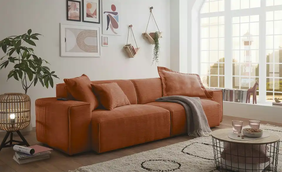 Gray u0026 Jones Einzelsofa im Trendstoff Baltic Breeze BHT 196|71|101 cm, Mikrofaser