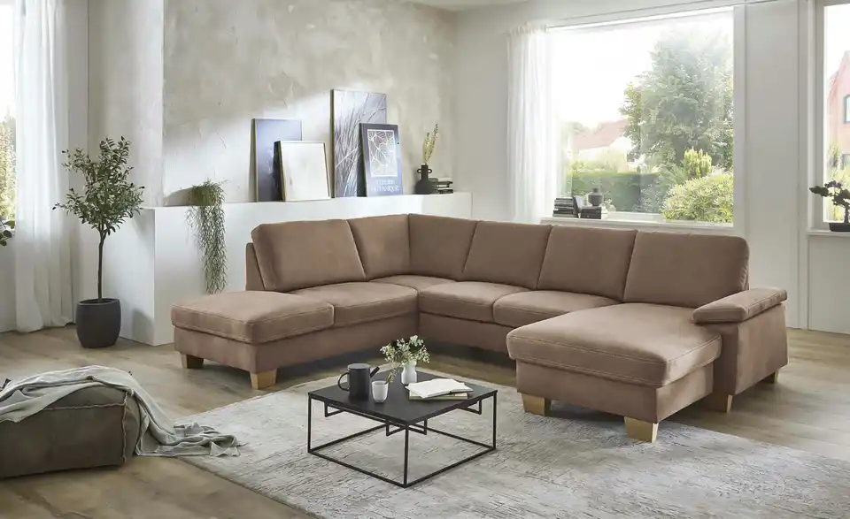 meinSofa Wohnlandschaft Samu BHT 316|90|235 cm, Mikrofaser