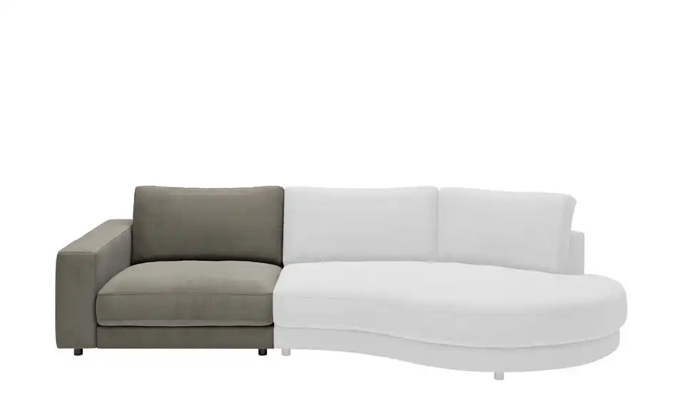 Jette Home Element Einsitzer Armlehne links in Feincord Sila BHT 125|85|127 cm, Cordstoff fein