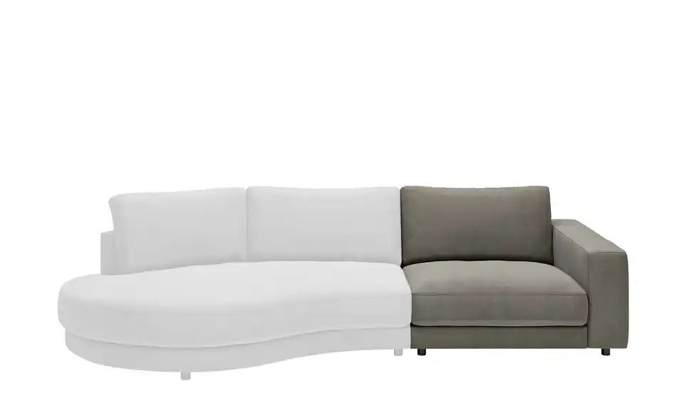 Jette Home Element Einsitzer Armlehne rechts Sila BHT 125|85|127 cm, Cordstoff fein