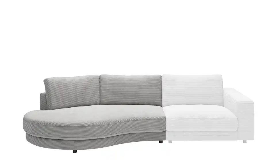Jette Home Element Abschluss rund links in Cord Sila BHT 205|85|166 cm, Cordstoff Jette Home Element Abschluss rund links in Cord Sila BHT 205|85|166 cm, Cordstoff