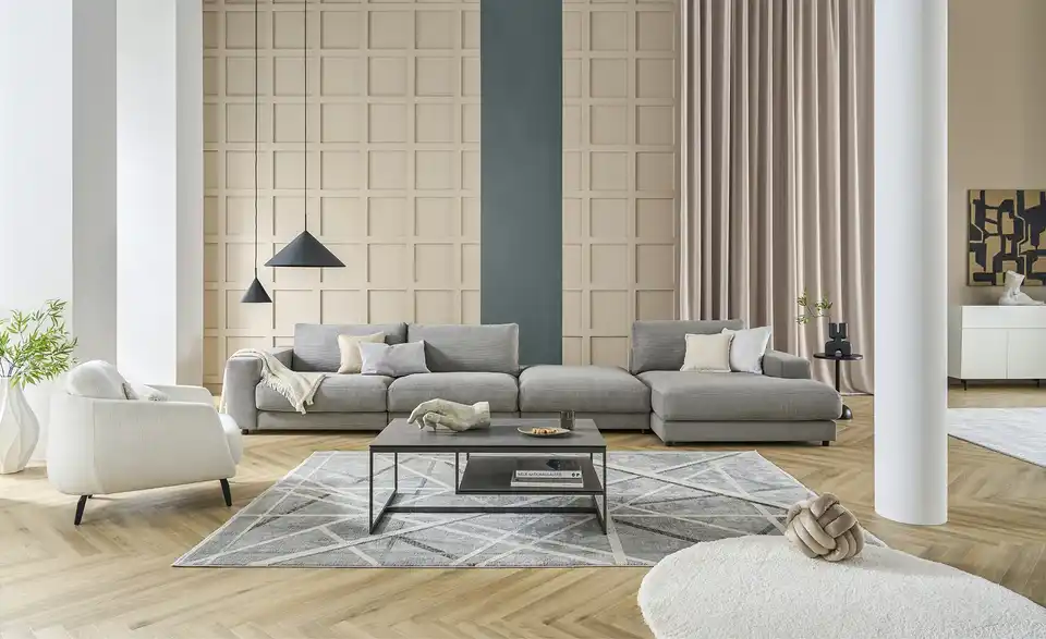 Jette Home Element Hocker in Feincord Sila BHT 100|43|127 cm, Cordstoff fein