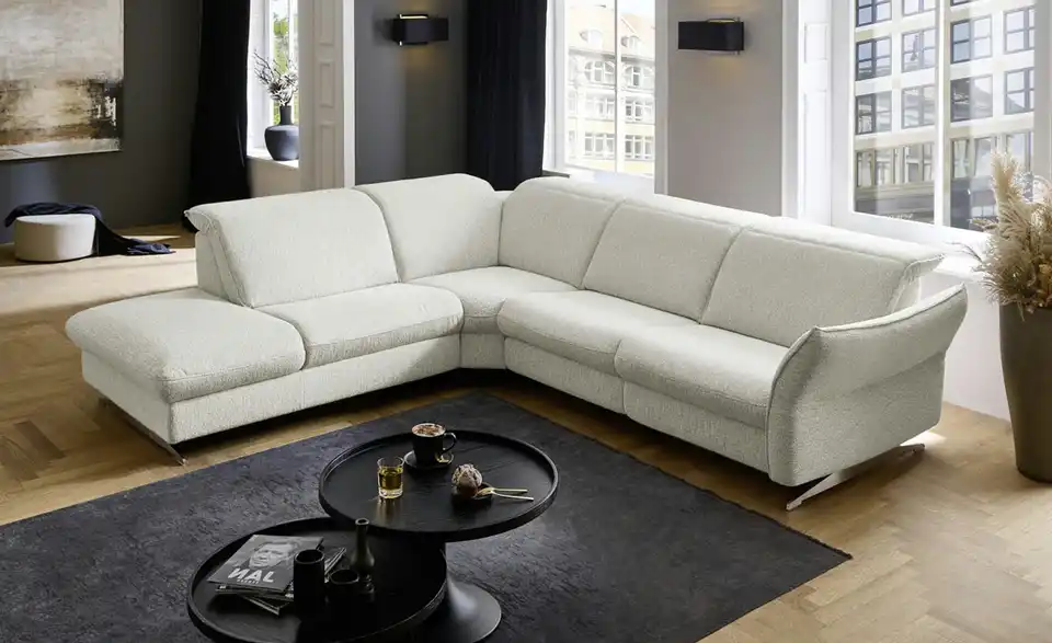 Hukla Ecksofa Mikrofaser Michelle BHT 292|99|258 cm, Mikrofaser