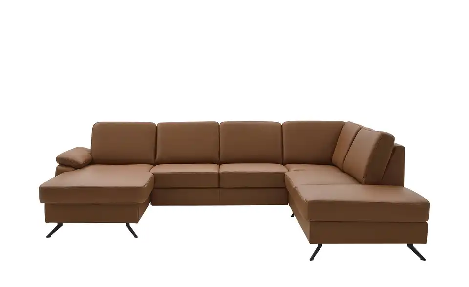 meinSofa Wohnlandschaft mit Sitz- und Rückenbezug aus Leder Kathi BHT 309|86|235 cm, Leder